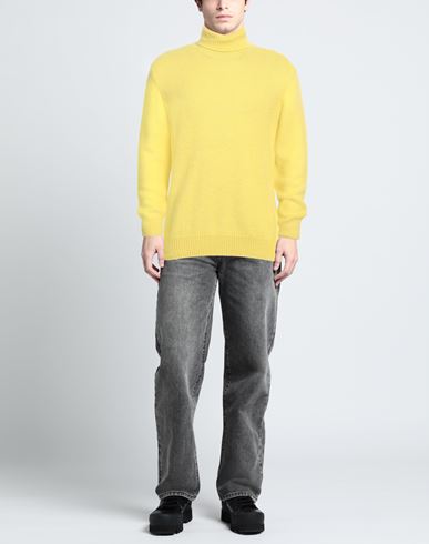Man Turtleneck Yellow Size XXXL Acrylic, Wool, Alpaca wool