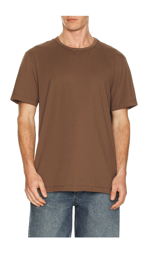 Cuts Curve Hem Tee in Atlantic. M also in XL/1X