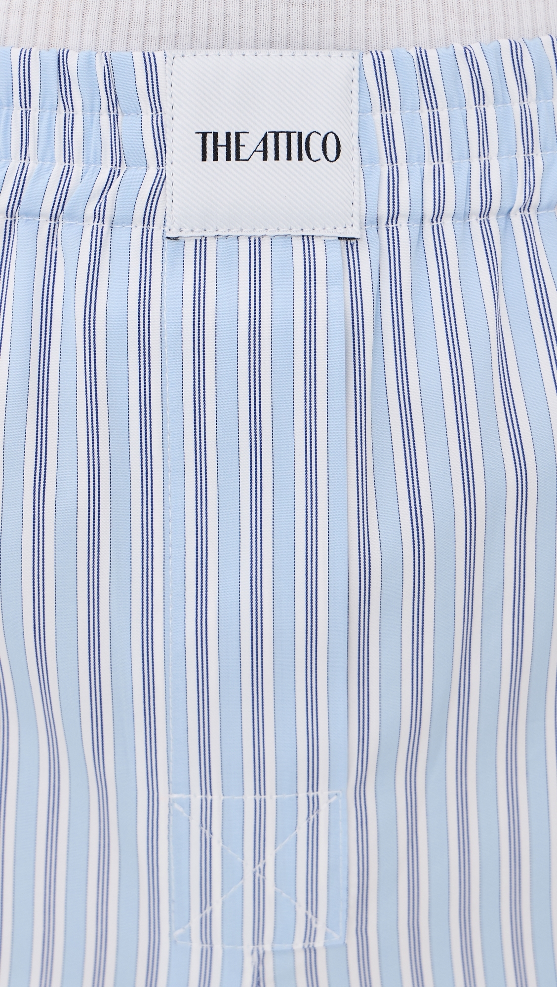 Stripe Shorts Light Blue/White