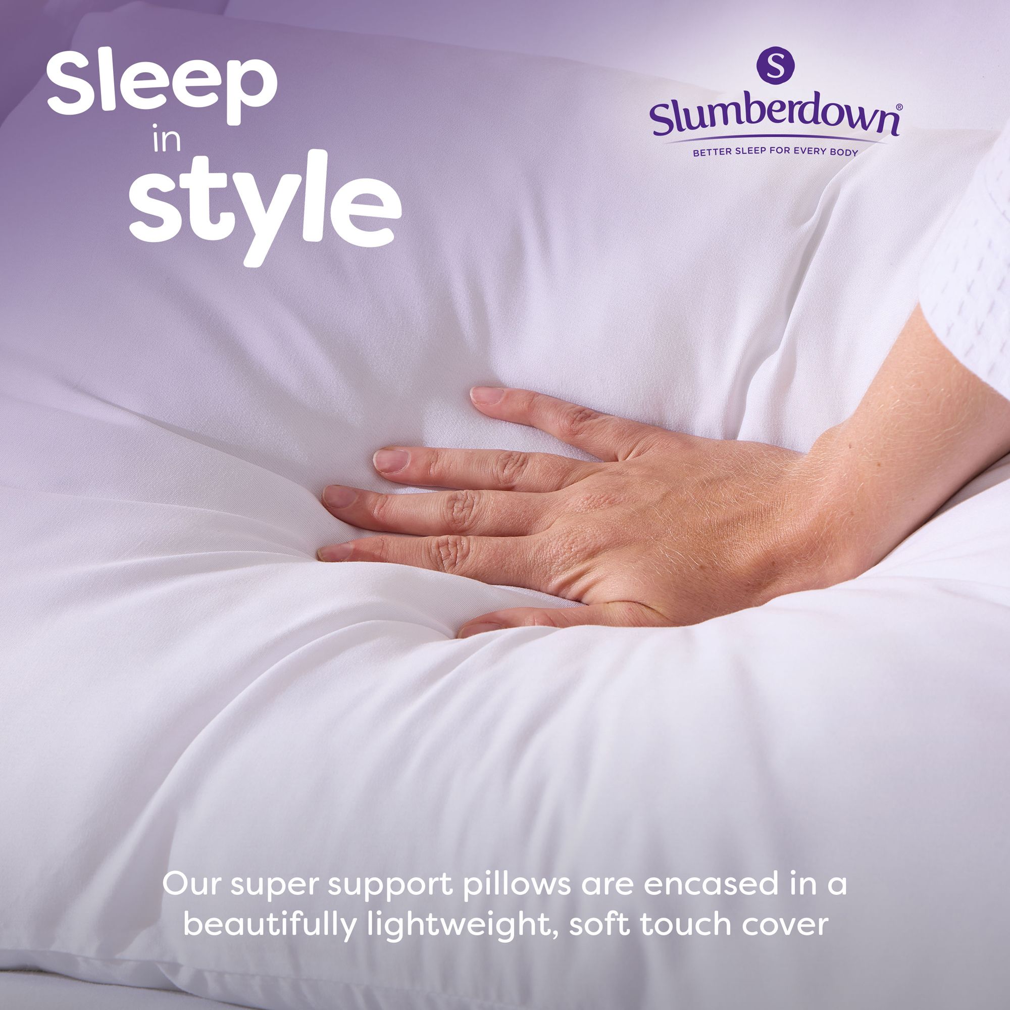 4 Pack Cosy Nights Super Support Side Sleeper Firm Pillows