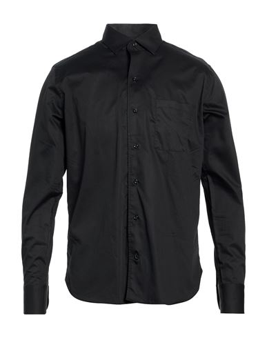 Man Shirt Black Size 16 Cotton