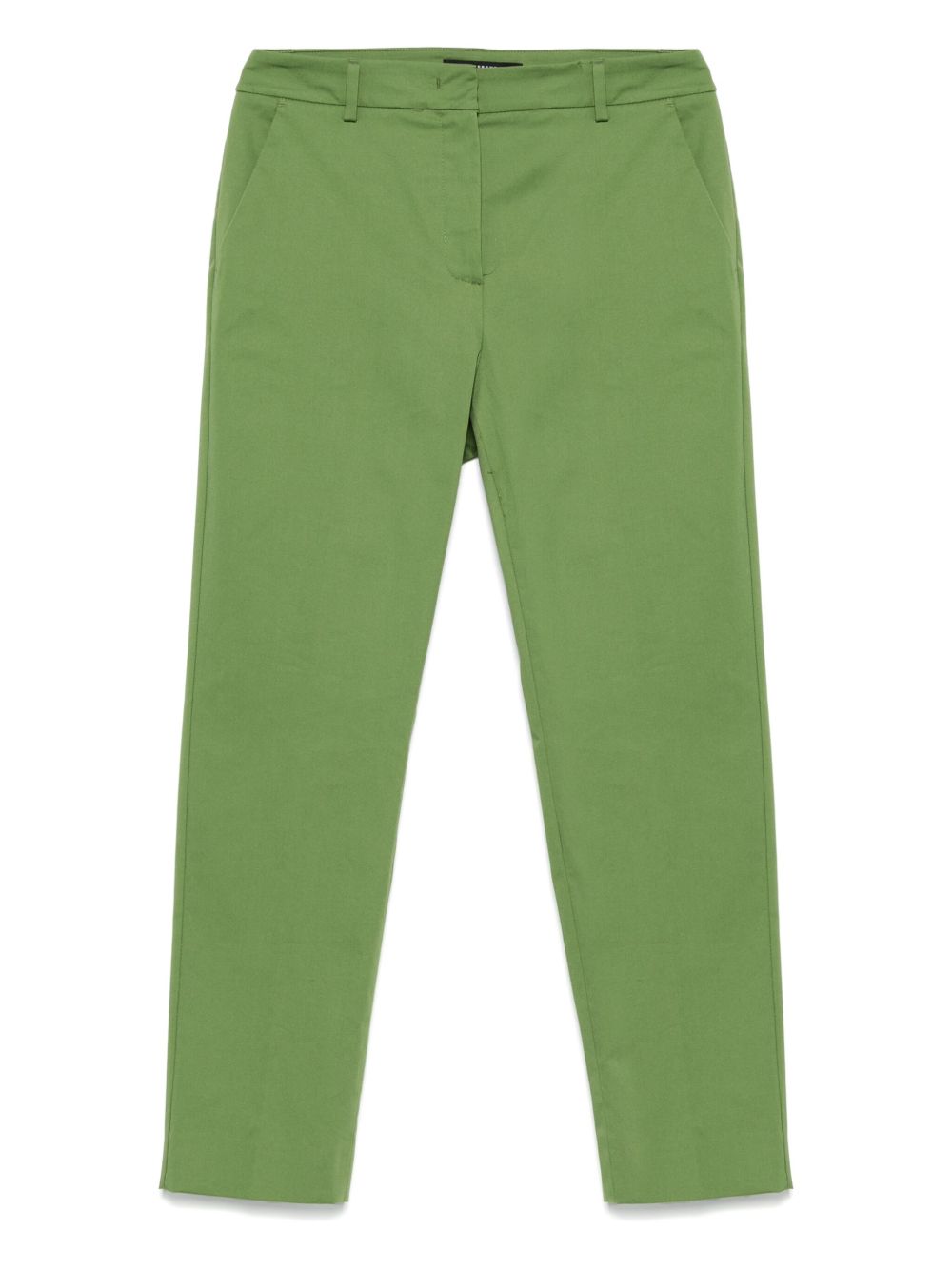Stretch-cotton pants - Green