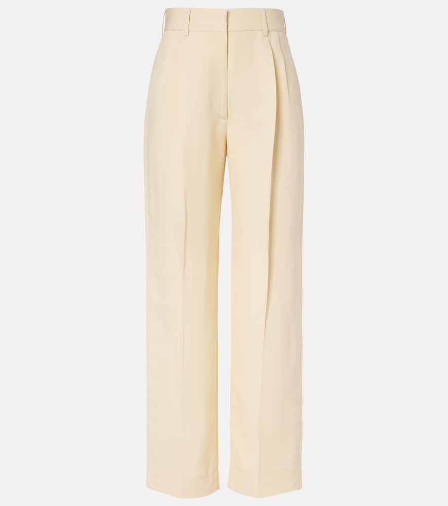 Blazé Milano Fox linen and silk straight pants