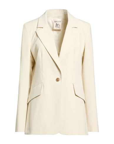 Woman Blazer Beige Size 8 Polyester, Viscose, Elastane, Acetate
