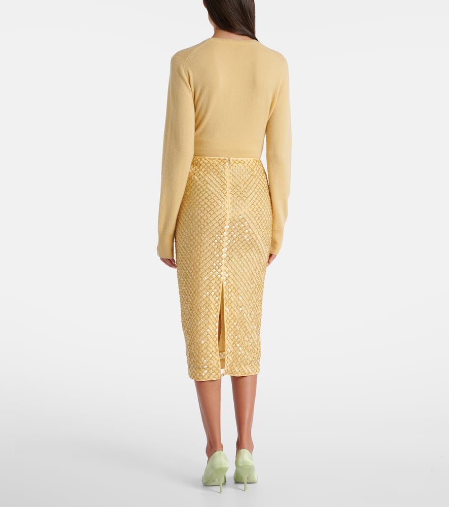 Allora embellished midi skirt