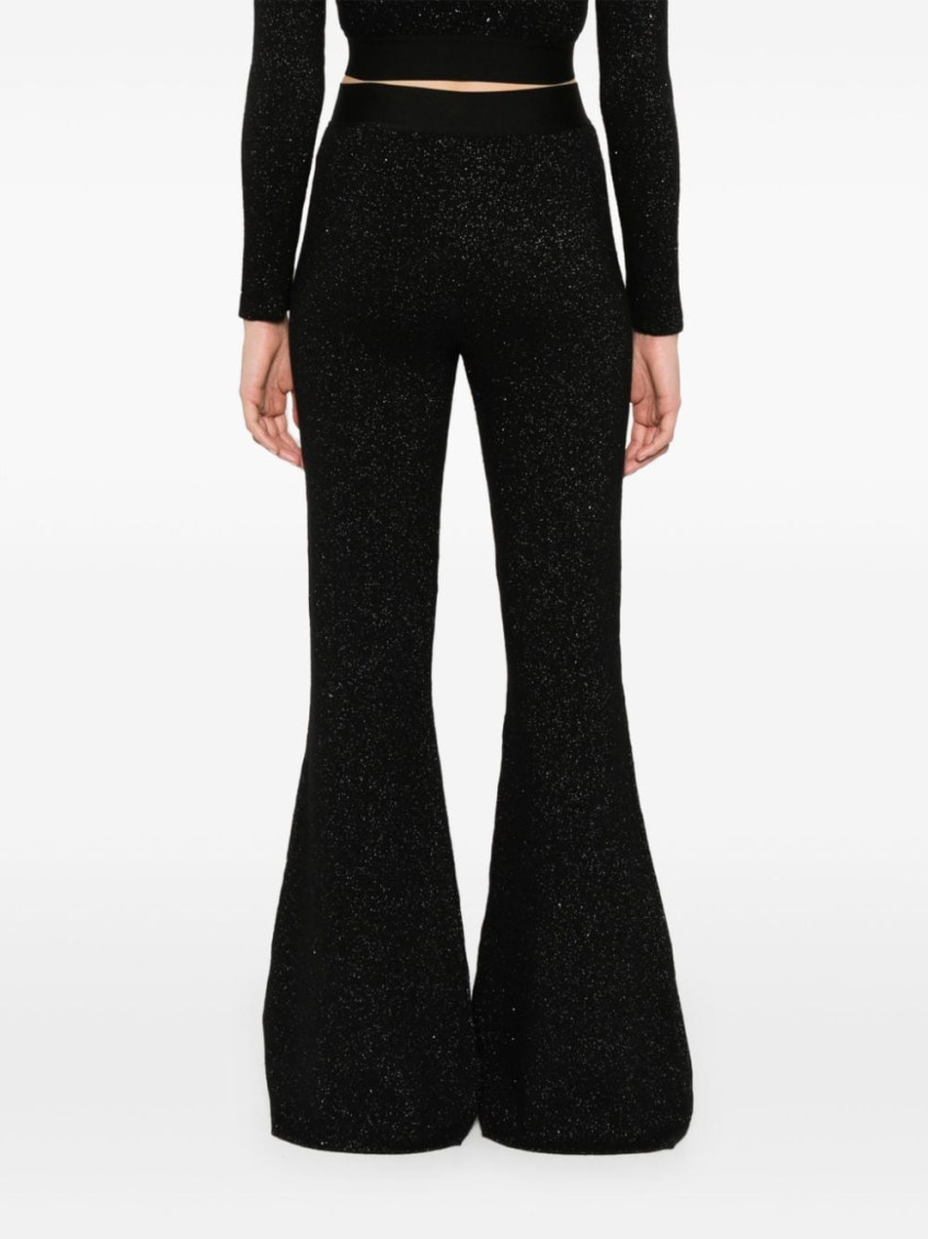 Black Wool Blend Leggings