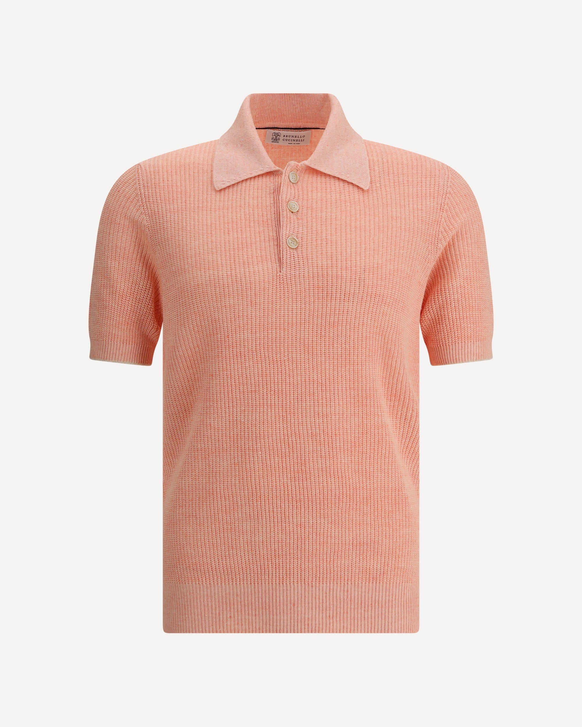 BRUNELLO CUCINELLI Cotton Polo Sweater Male 56