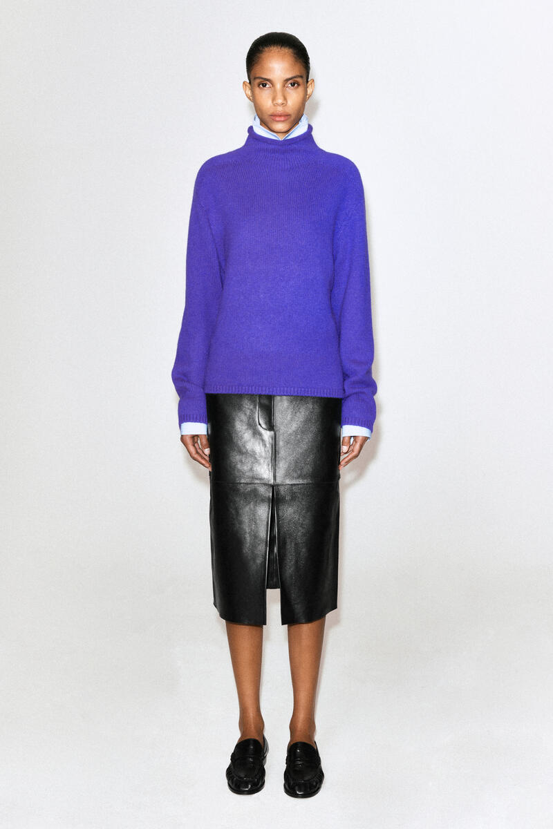 Cashmere Mock-Neck Sweater