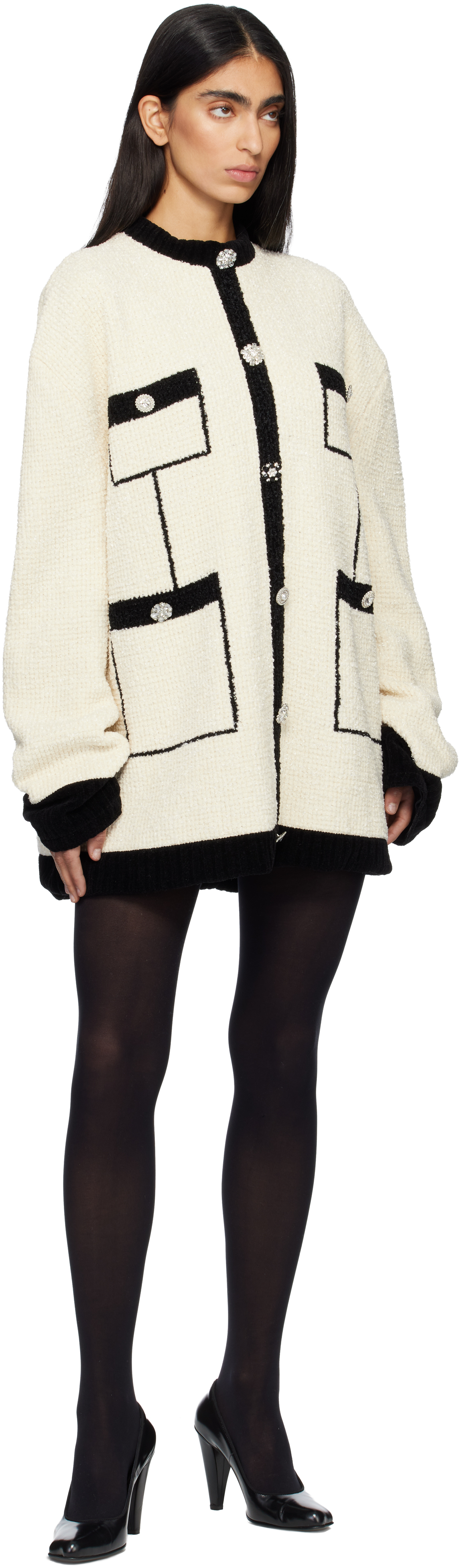 Off-White Covered Tweed Sweater