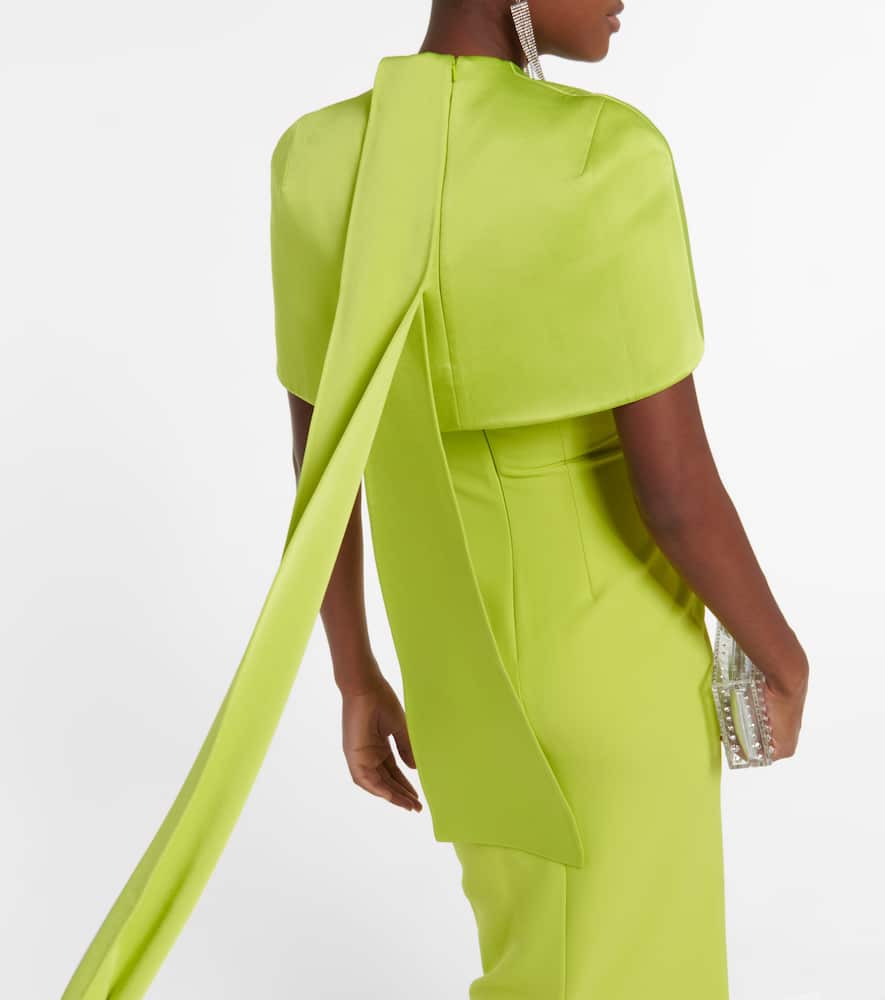 Kalika crêpe gown