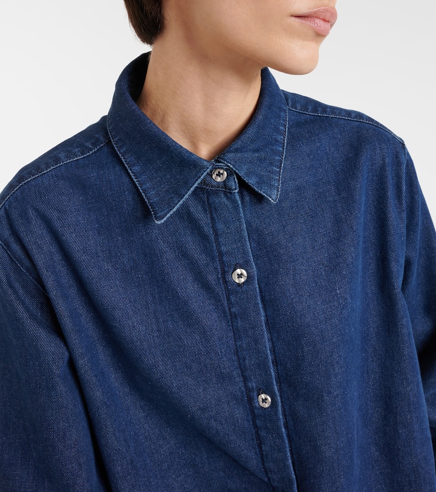 Navie denim shirt