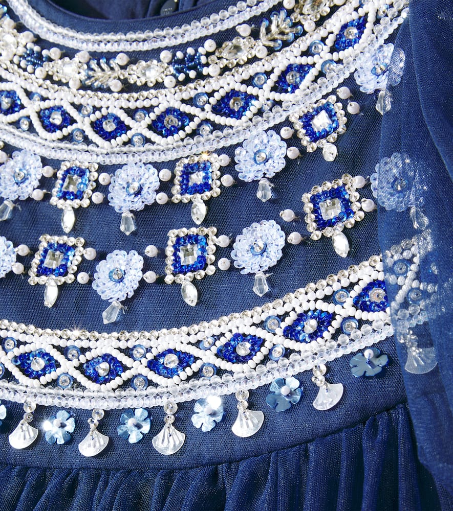 Starlight Serenade embellished tulle dress