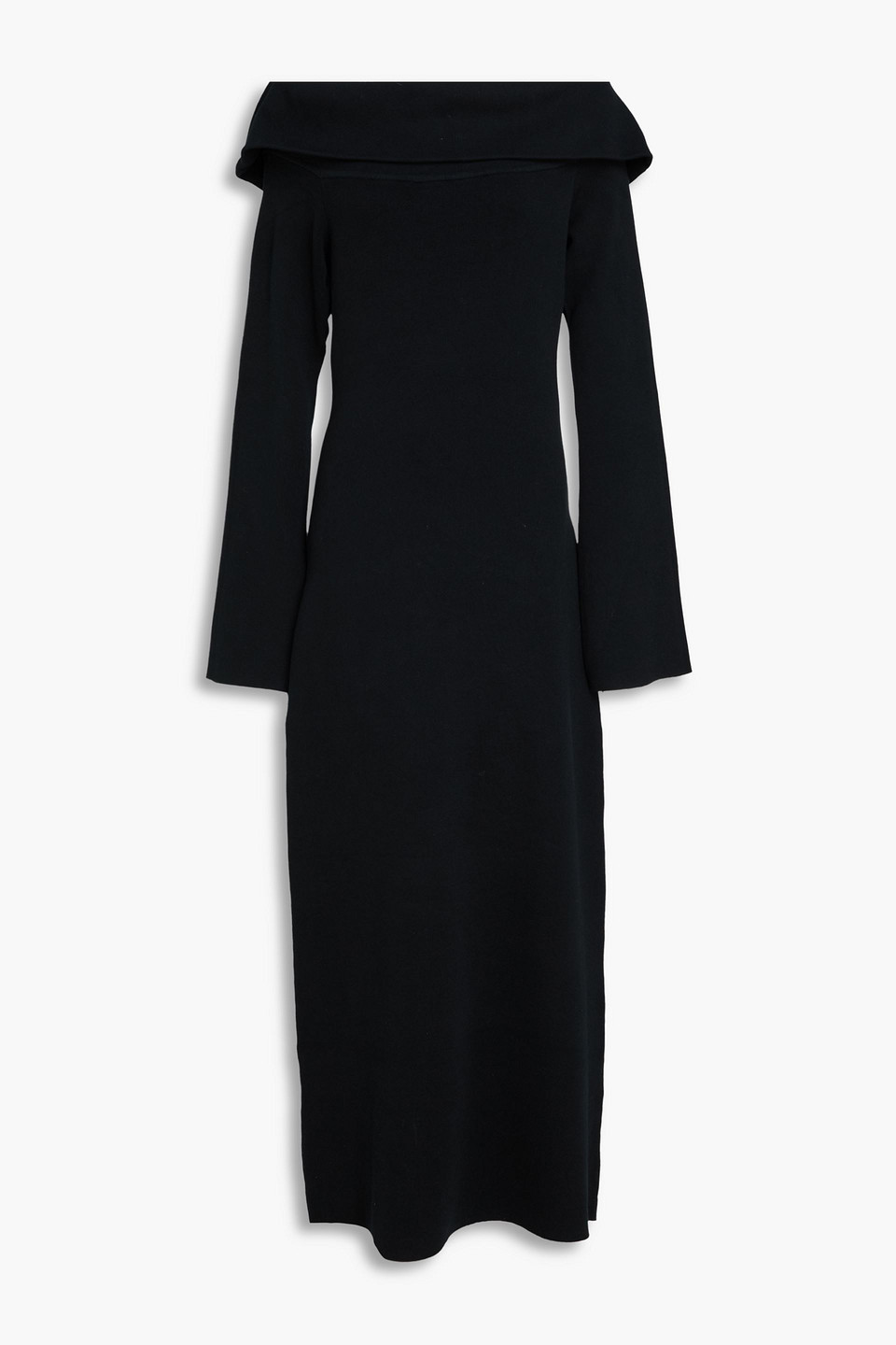 Bennie off-the-shoulder TENCEL™ Lyocell-blend midi dress - Black - L