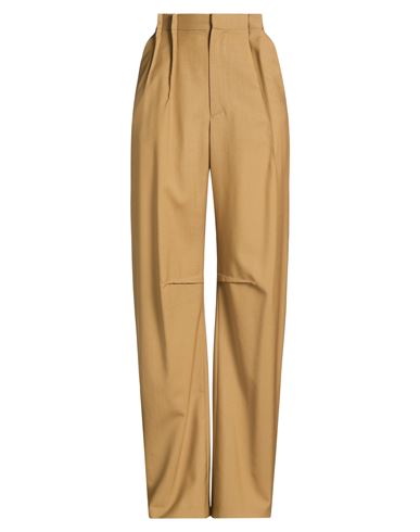 Woman Pants Khaki Size 6 Virgin Wool