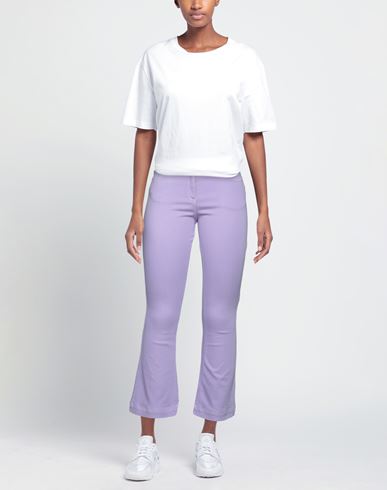 Woman Jeans Lilac Size 26 Cotton, Elastomultiester, Elastane