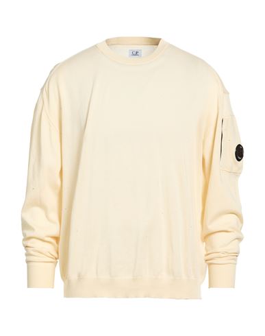 C. p. Company Man Sweater Cream Size 46 Cotton