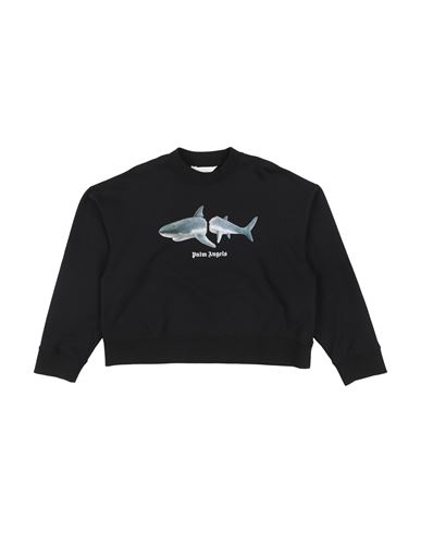 Palm Angels Kid Boy Sweatshirt Black Size 12 Cotton, Elastane