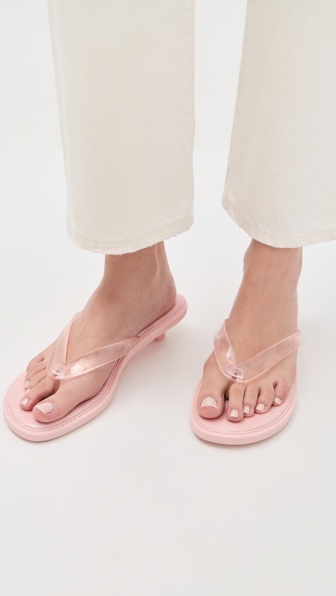 Jelly Flip Flop Sandals Candy Pink