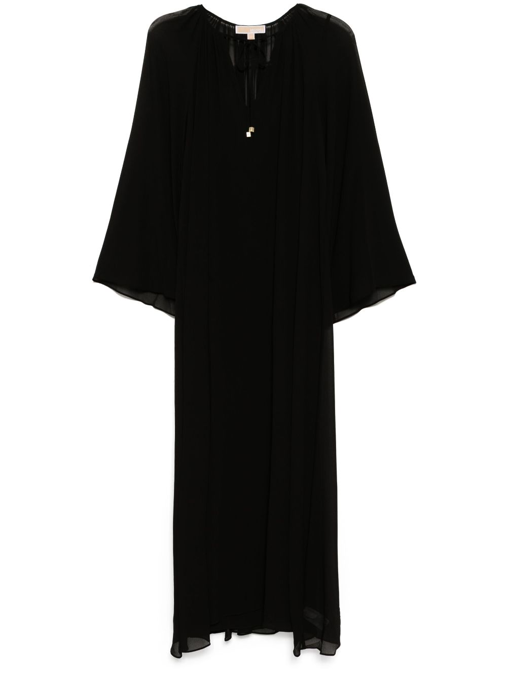 V-neck maxi dress - Black