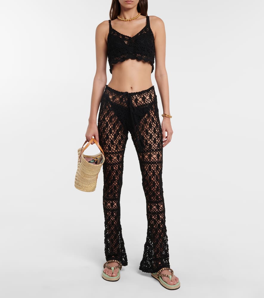 Bianca crocheted cotton pants