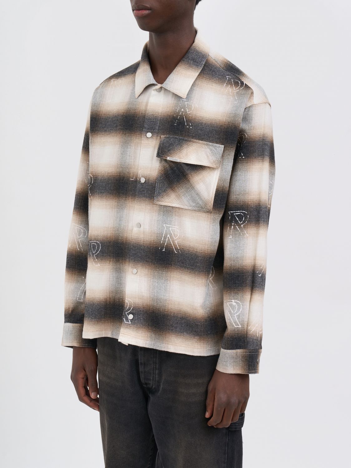 Shirt Men color Yellow Cream