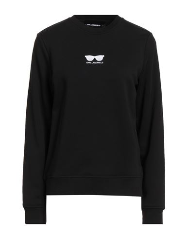 Woman Sweatshirt Black Size L Organic cotton