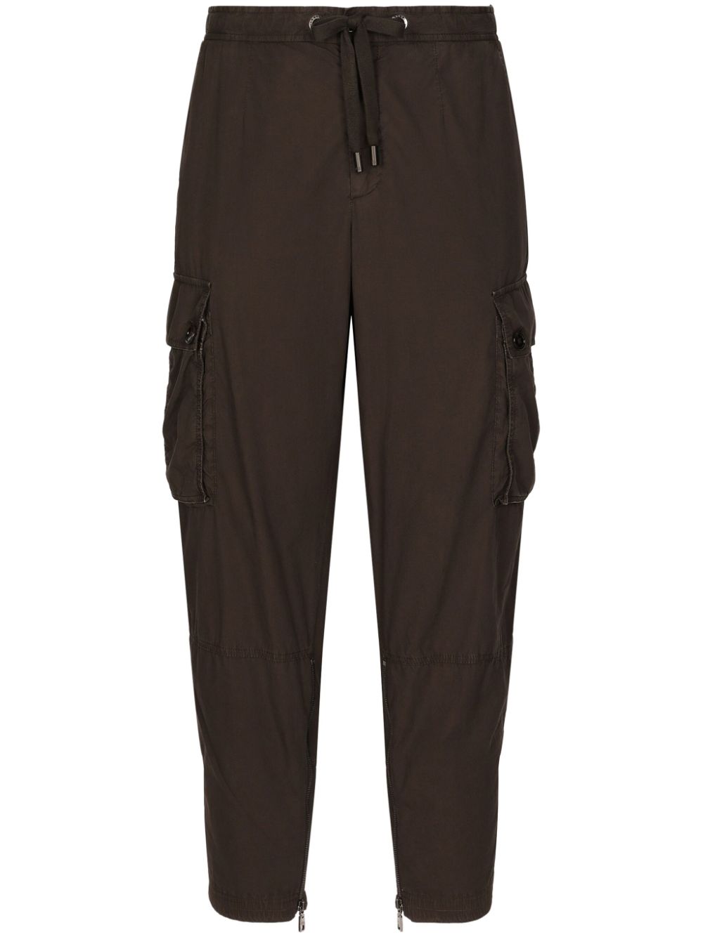 Cotton cargo pants - Brown