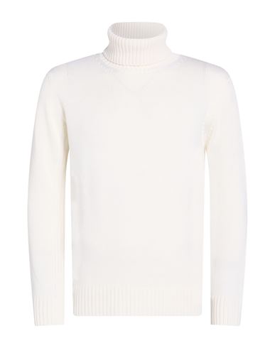 Man Turtleneck Ivory Size 38 Wool