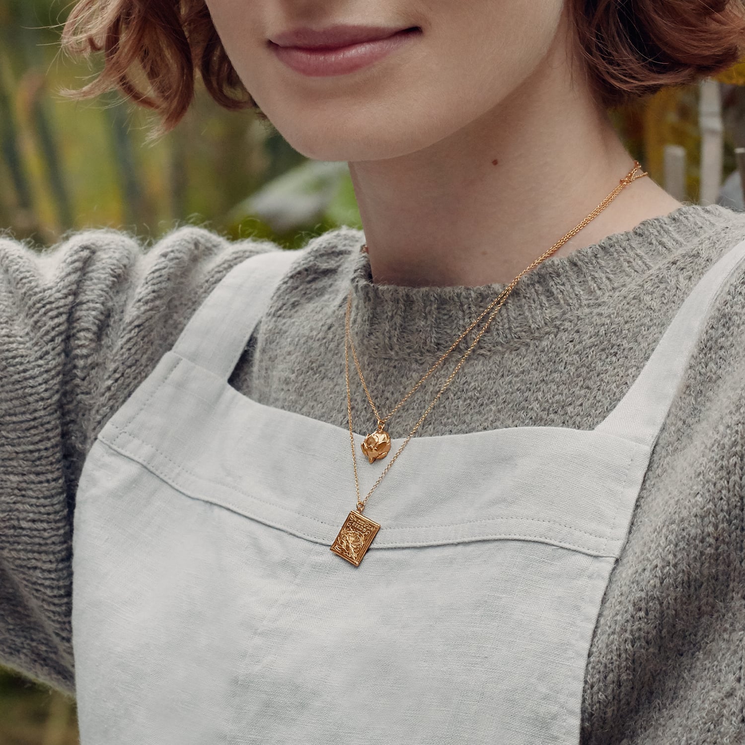 Sweetpea Seed Packet Necklace Silver Jewellery