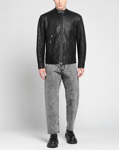 Jacob Cohёn Man Jacket Black Size 40 Sheepskin