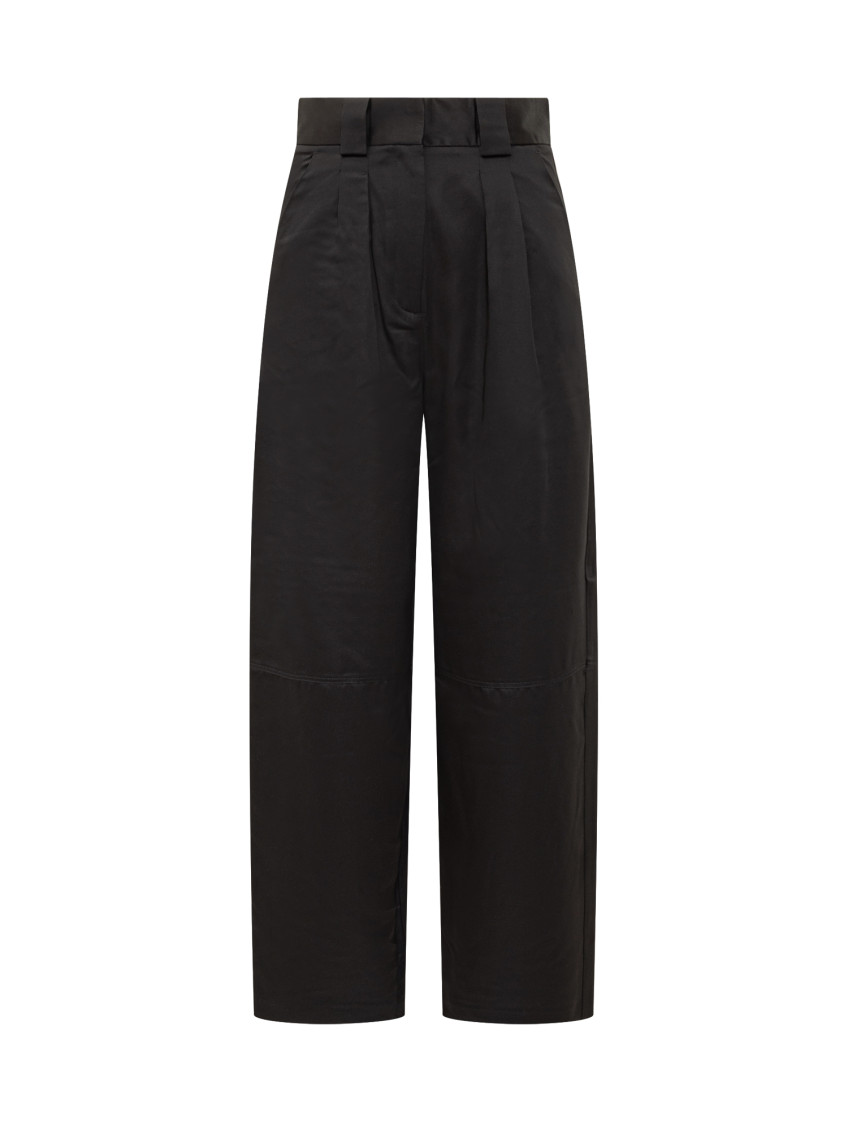 Black Relaxed Pleated Pants