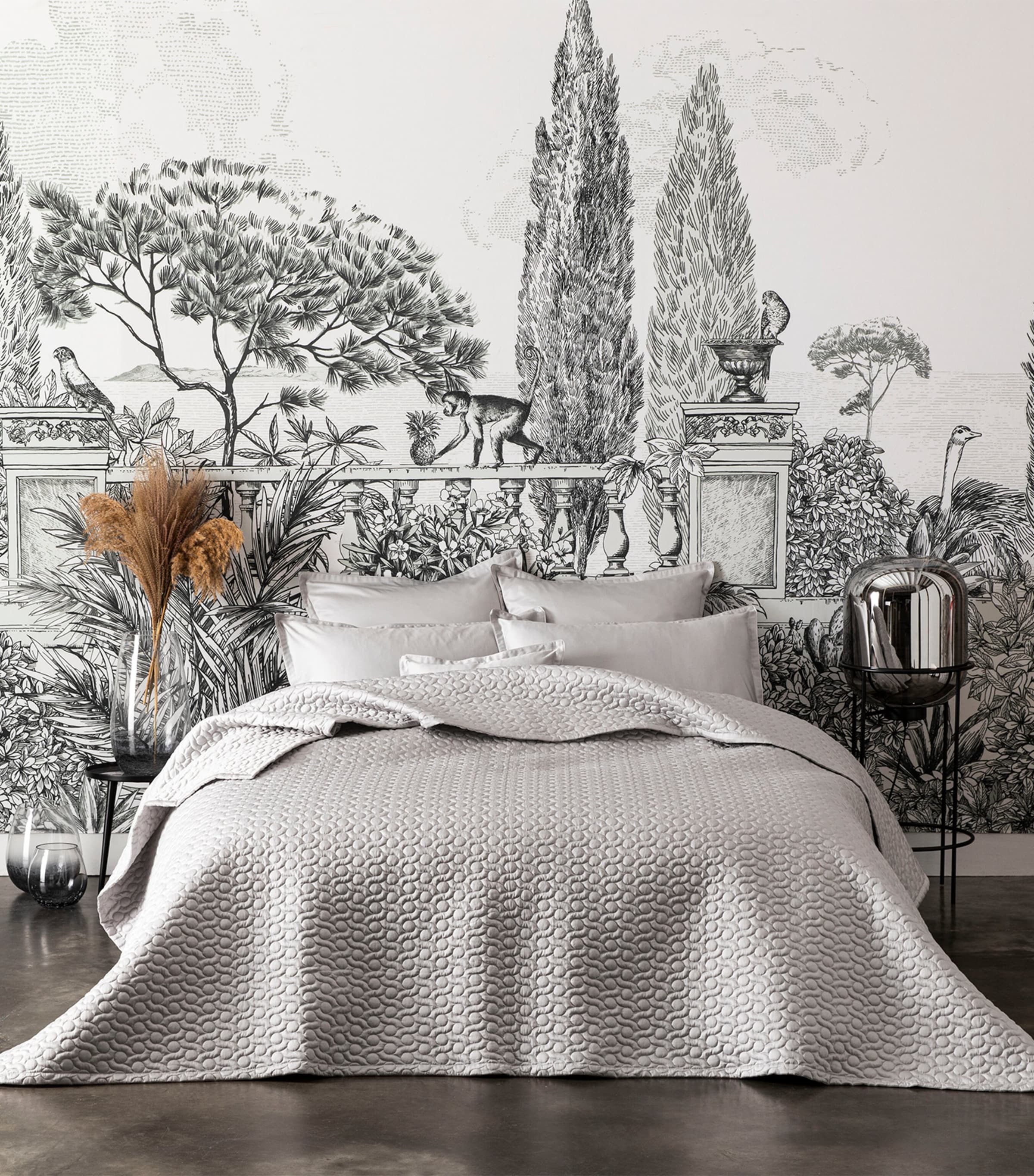 Quilted Poesie King Bedspread