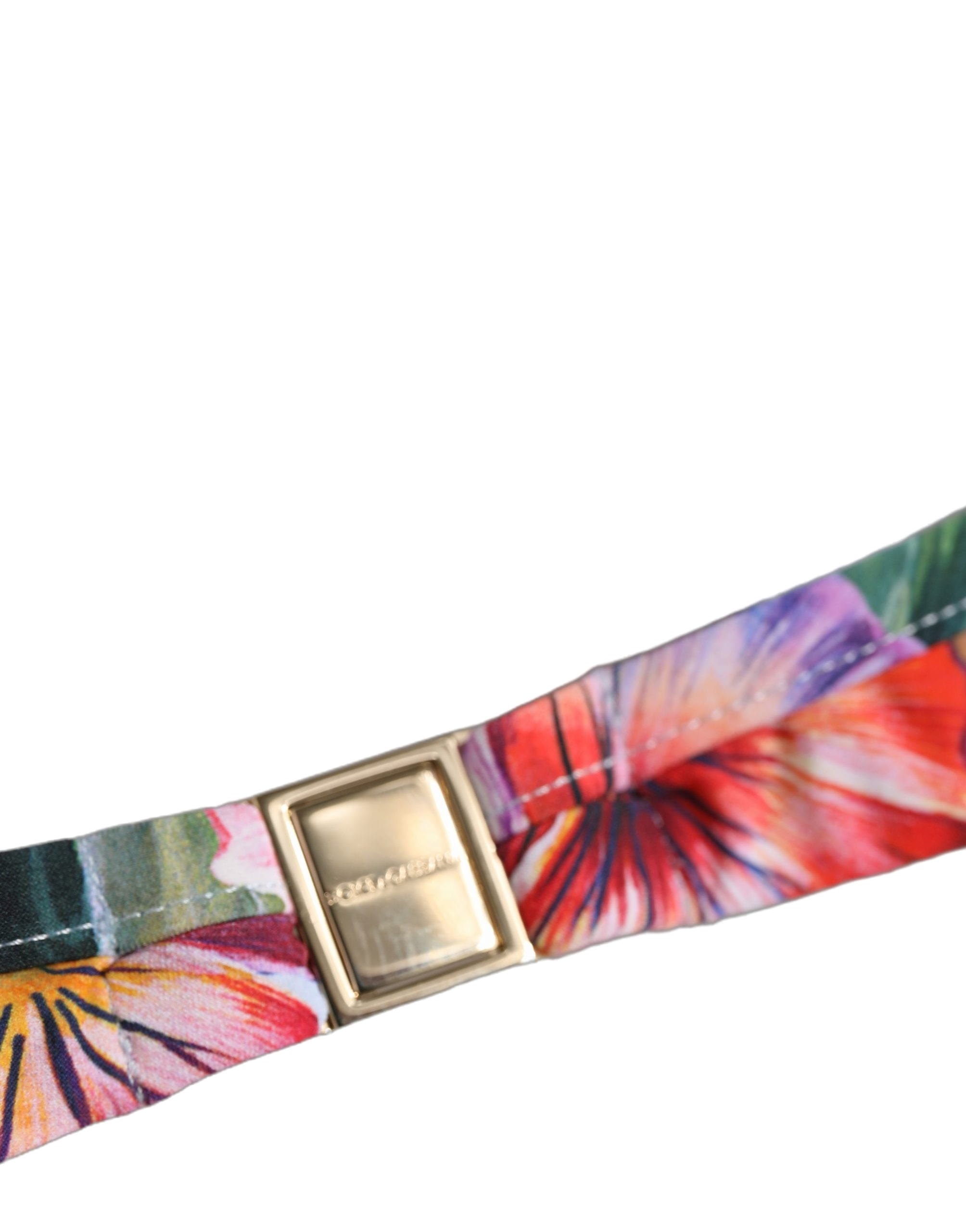 Floral Print Bikini Top — Multicolor