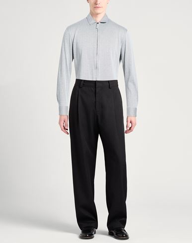 Man Shirt Grey Size 15 ½ Cotton, Polyamide