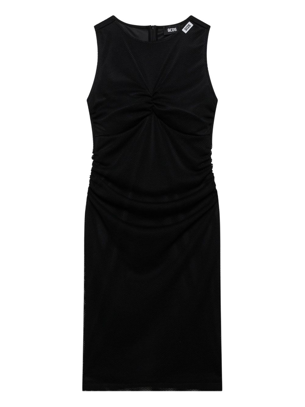 GCDS draped midi dress - Black