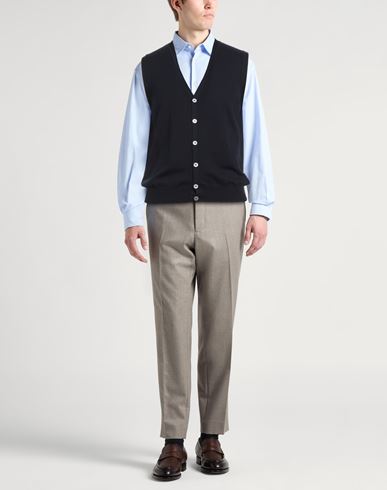 Man Cardigan Navy Size 38 Virgin Wool