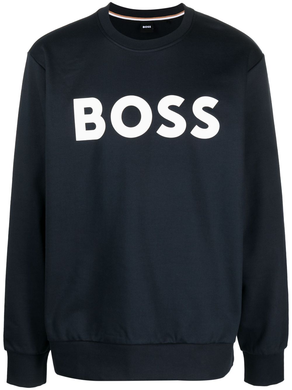 Logo-print cotton sweatshirt - Blue
