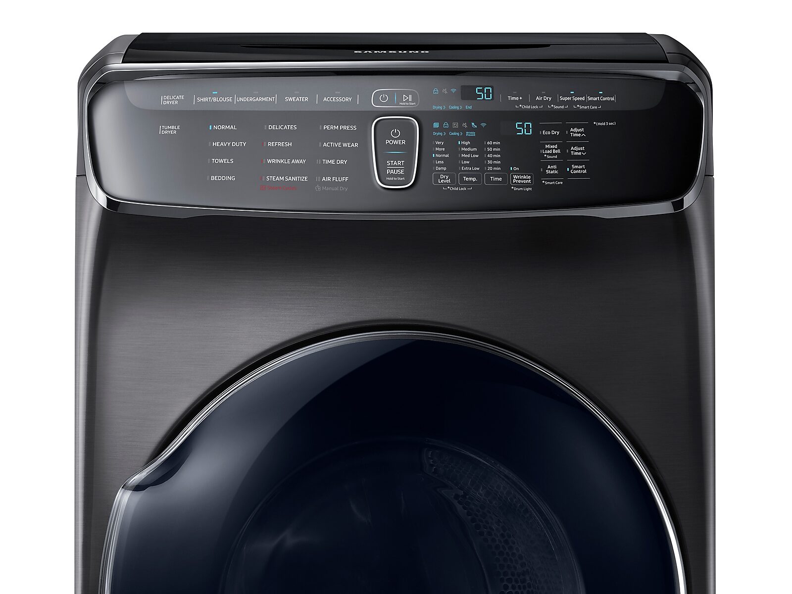 7.5 cu. ft. Smart Gas Dryer with FlexDry™ in Black Stainless Steel(DVG60M9900V/A3)
