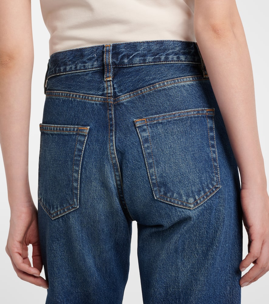 Vertical high-rise straight jeans