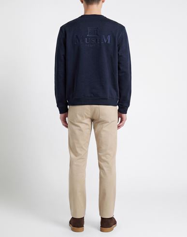 Man Sweatshirt Navy Size S Cotton, Polyester