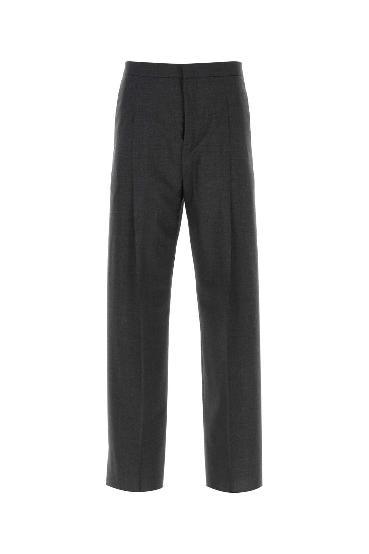 Virgin Wool Trouser — Gray