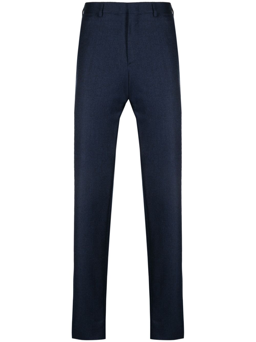 Straight-leg wool trousers - Blue