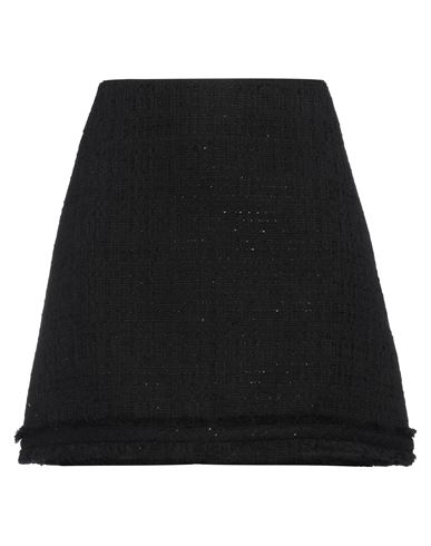 Woman Mini skirt Black Size 6 Cotton, Polyamide, Viscose