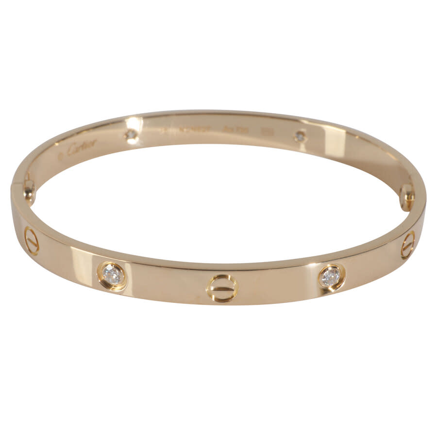 Pre-Owned Yellow Gold Diamond Love Bracelet
