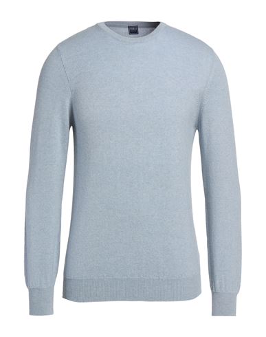 Man Sweater Light blue Size 46 Cashmere