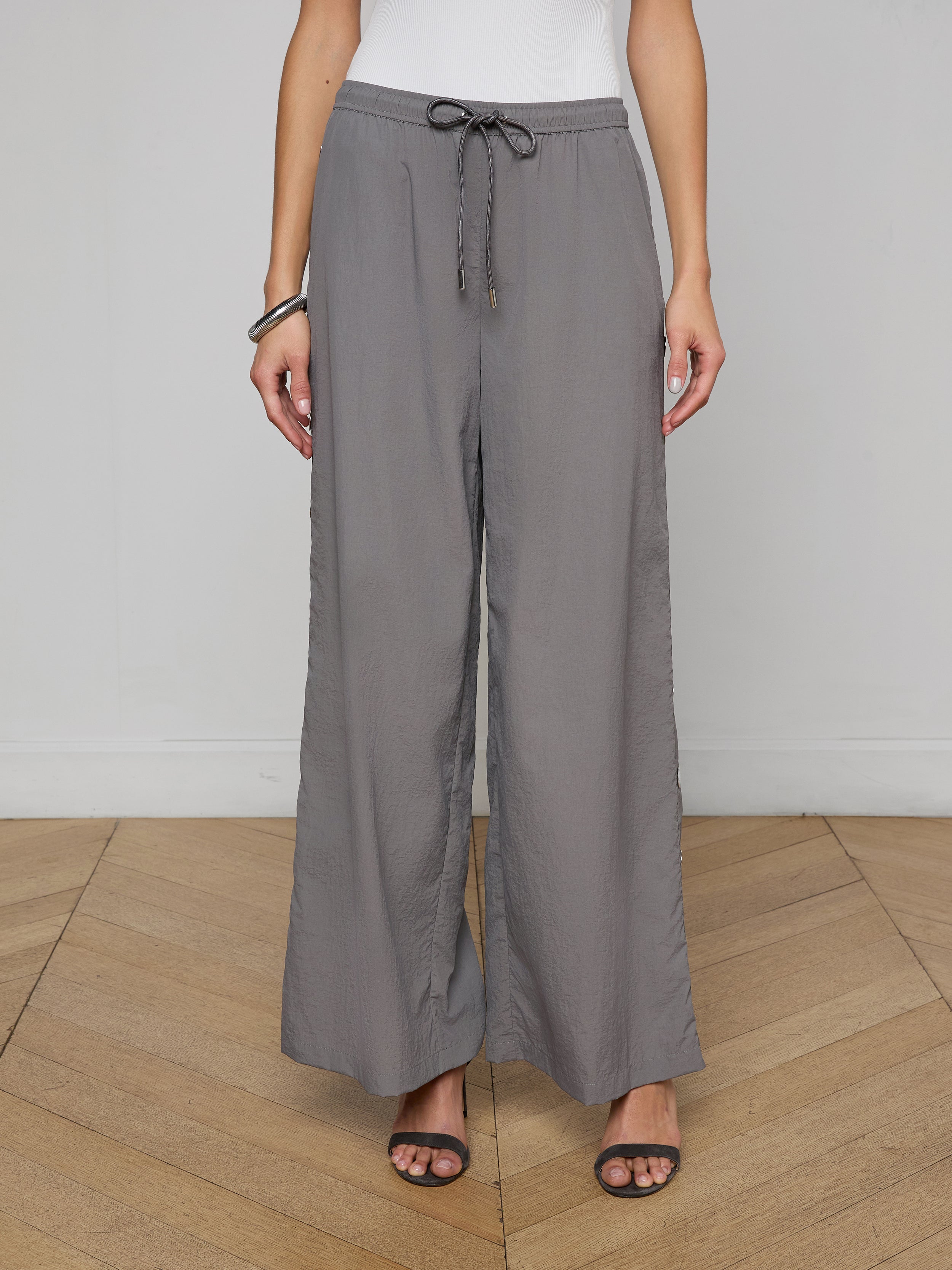 Valkyrie Snap Pants In Medium Grey