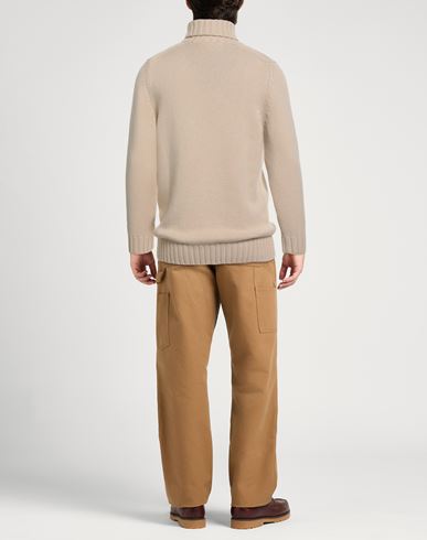 Man Turtleneck Beige Size 38 Cashmere