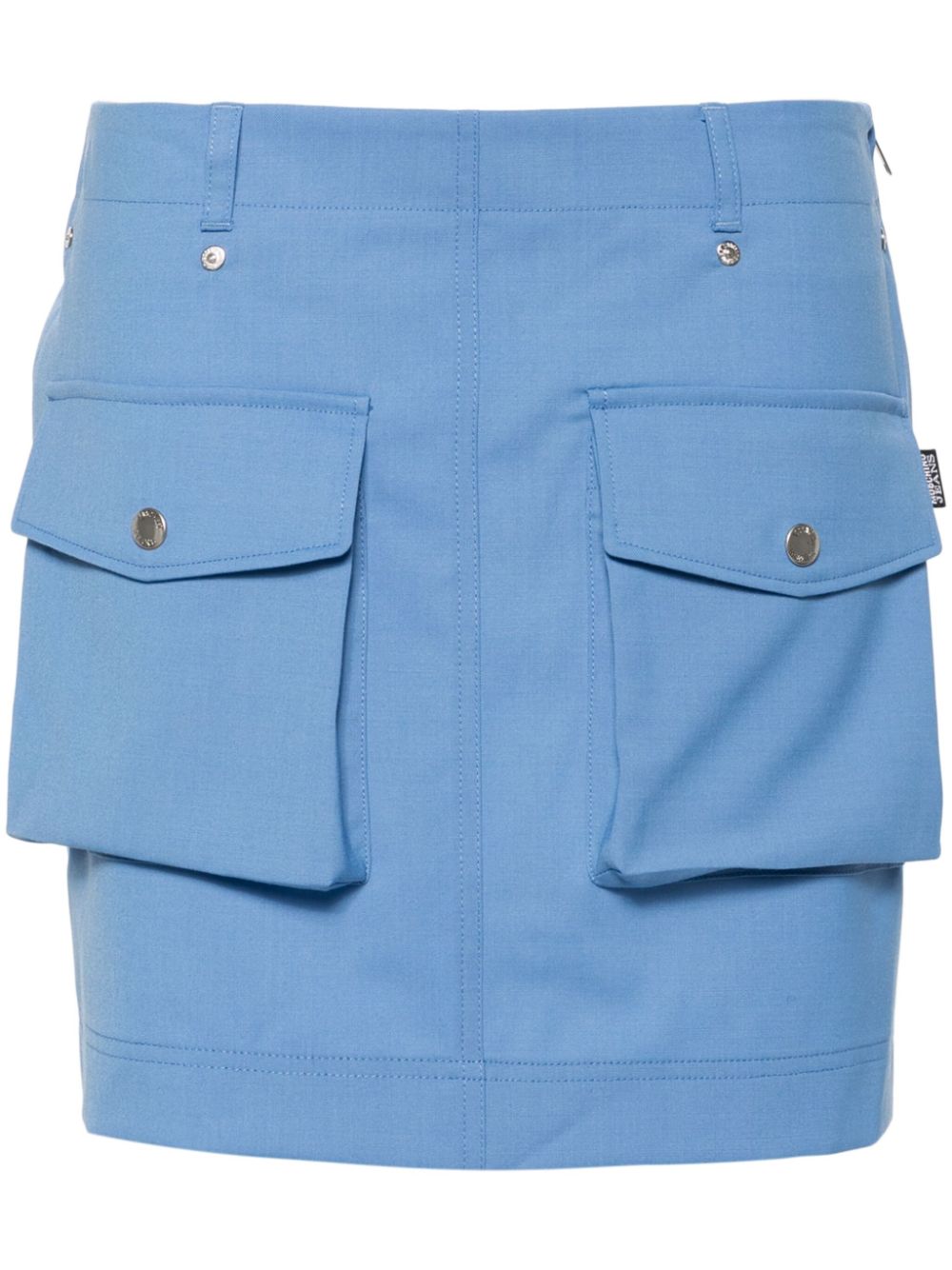 Cargo-pockets miniskirt - Blue