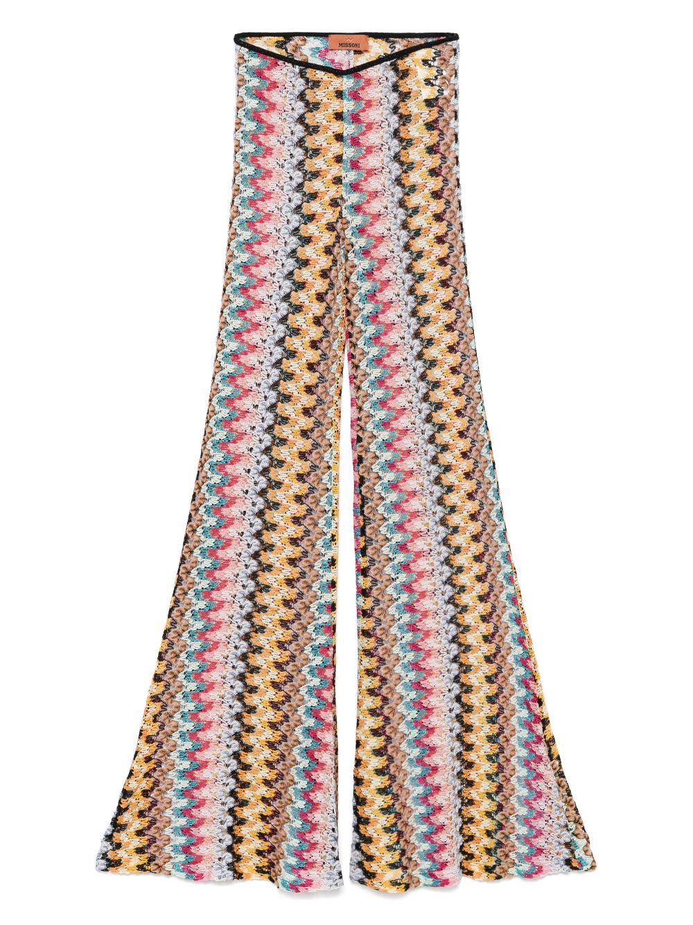 Zigzag-woven trousers - Pink