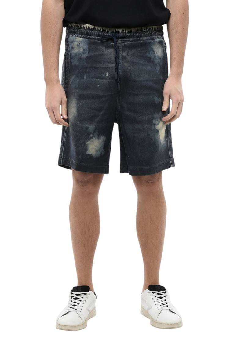 Blue Printed Shorts